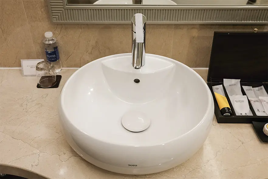 ダナン マリオット リゾート＆スパ 客室紹介 水回り TOTO製の洗面台